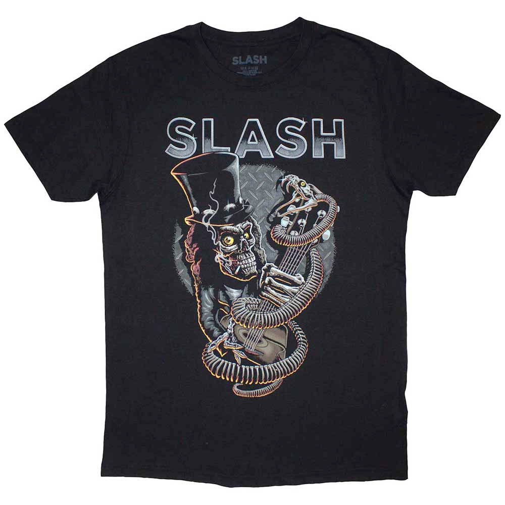 Slash - Skull Guitar Snake Tshirt Homme - Noir